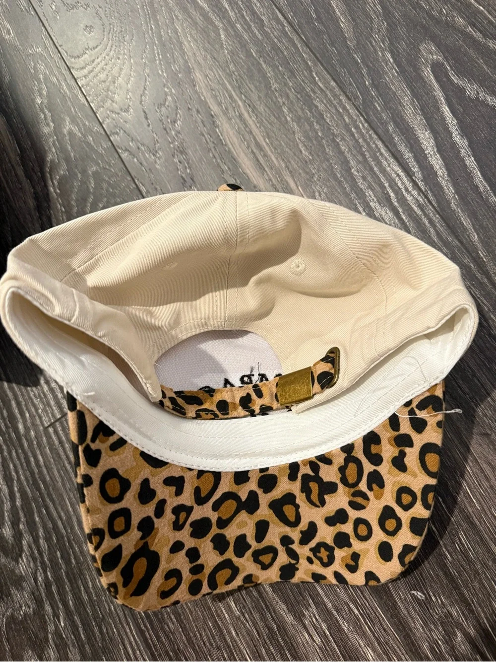 Champagne Problems Beige & Leopard Baseball Cap